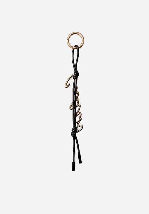 Calvin Klein - Knotted script hw bag charm - black