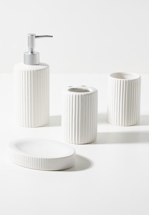 Bathroom Solutions - Molly Bathroom Accessory set of 4 - Cream