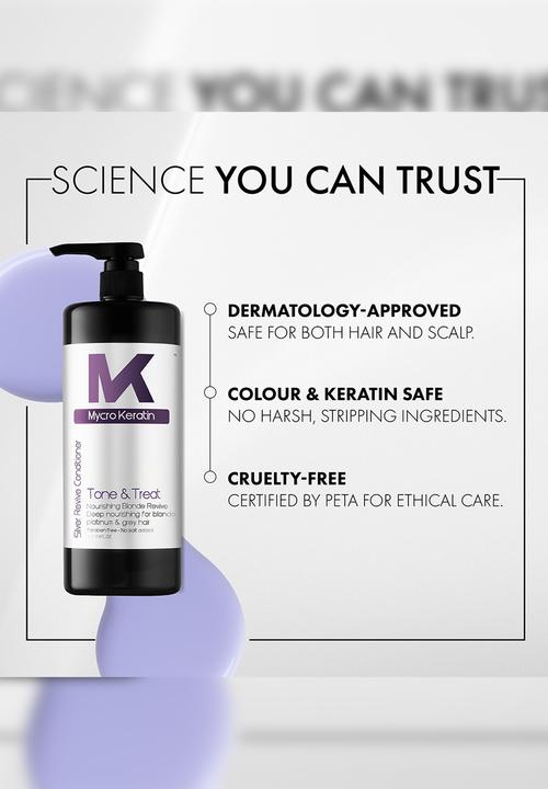 Mycro Keratin - Tone and Treat Silver Conditioner 1L