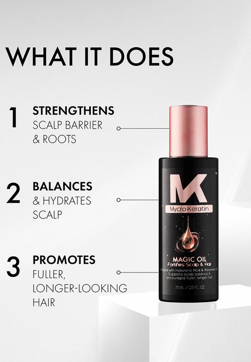 Mycro Keratin - Magic Oil Fortifying Scalp & Hair 75ml