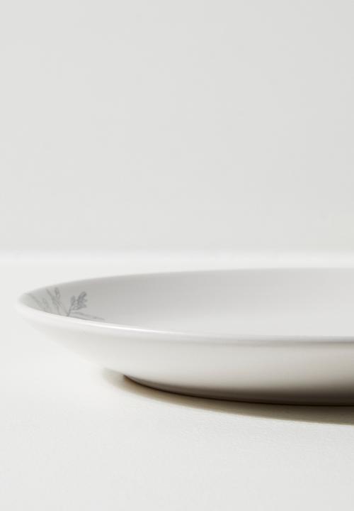 Excellent Houseware - Flora side plate set of 4 - Grey