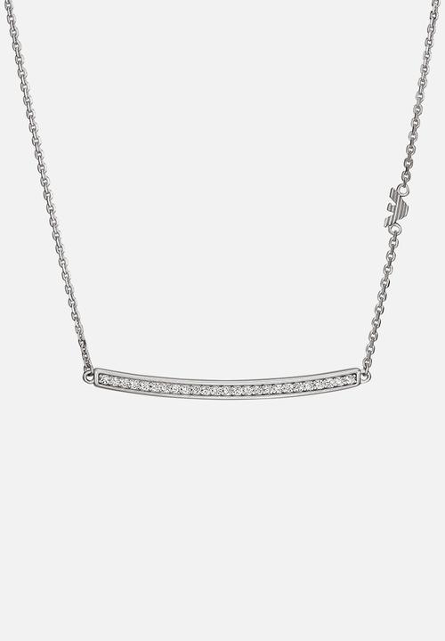 Armani - EG3591040 Eagle Logo Necklace - Silver