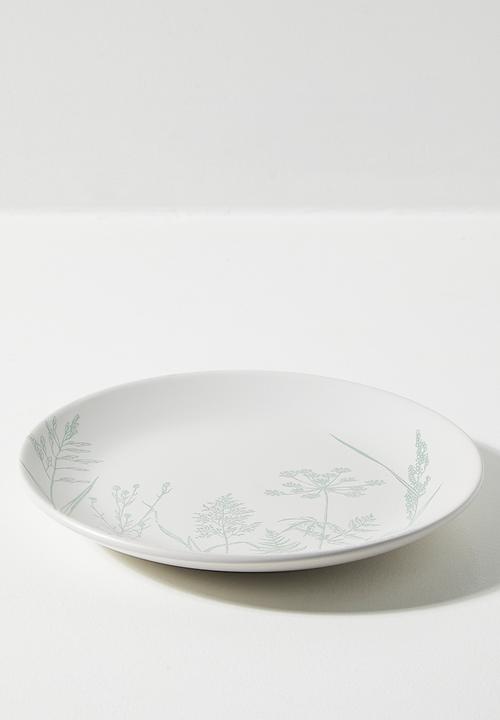 Excellent Houseware - Flora side plate set of 4 - Green