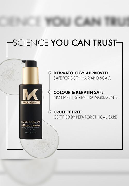 Mycro Keratin - Madame Madame Liquid Gold Smoothing Serum 50ml