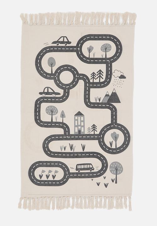 Scenic road rug - neutral