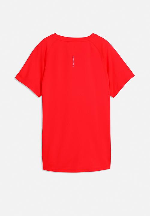 PUMA - Plus w run velocity tee (poly) - ultra red