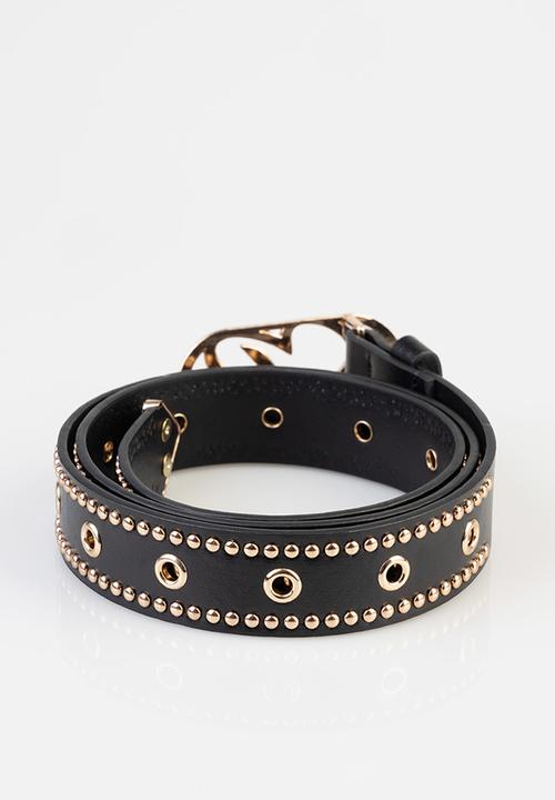 SISSY BOY - Studded belt - black