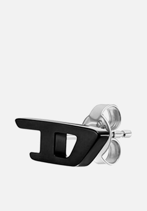Diesel  - DX1539001 D Logo Earrings - Silver