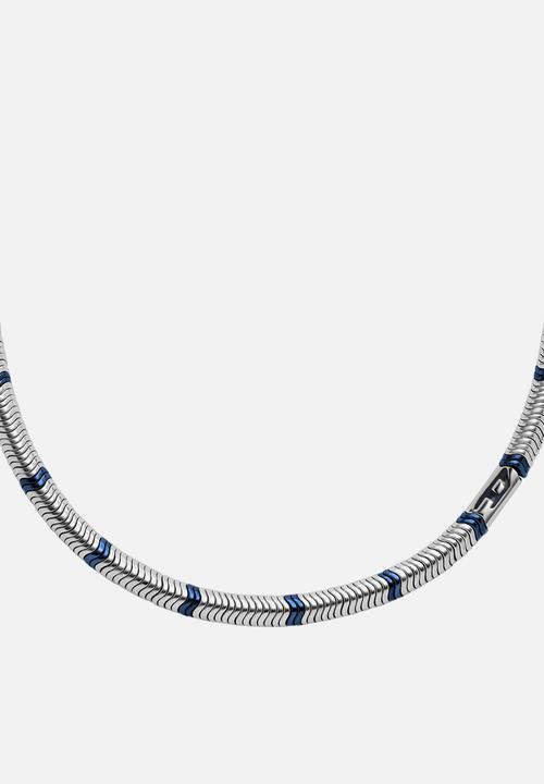 Diesel  - DX1576931 D Logo Necklace - Silver