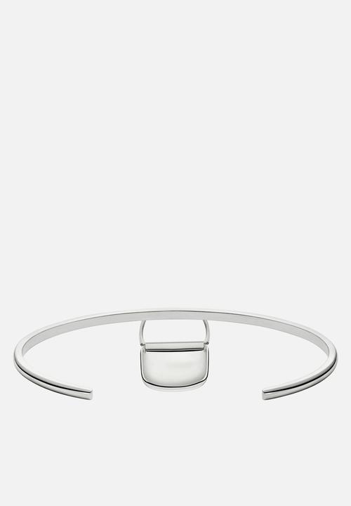 Diesel  - DX1621040 Oval D Logo Necklace - Silver