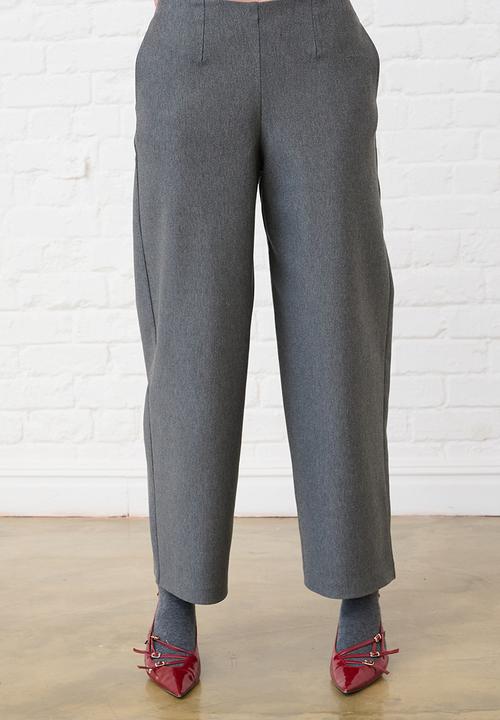 Me&B - Barrel Ponti Pants - Charcoal