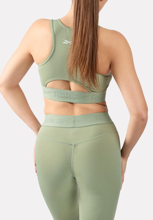 Reebok - Id Train Ruched Bra - Hazy Green