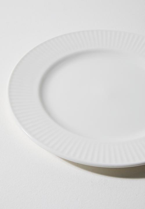 Excellent Houseware - Sia porcelain side plate set of 4 - White
