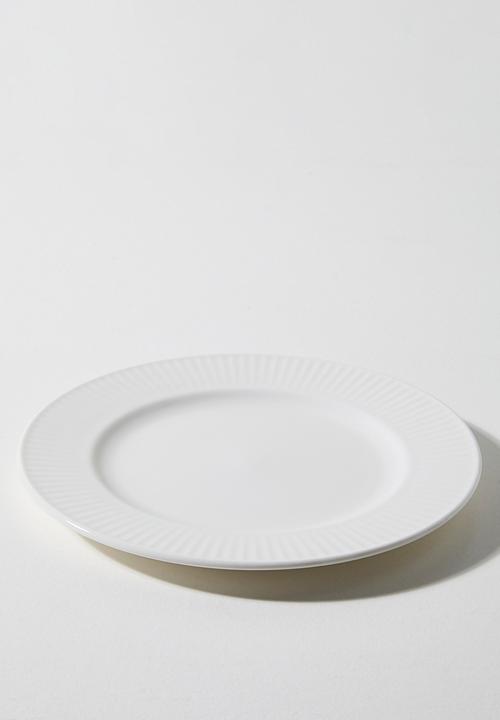 Excellent Houseware - Sia porcelain side plate set of 4 - White