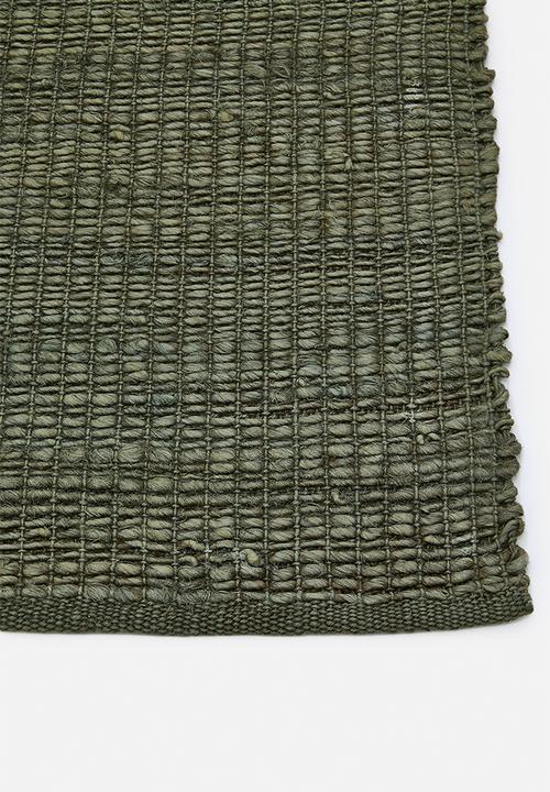 Sixth Floor - Boston Jute Runner - Olive