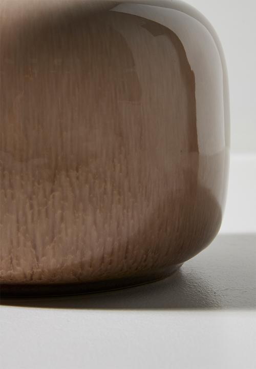 H&S - Porce vase - Beige