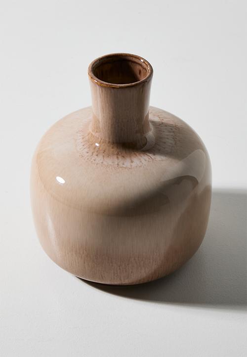 H&S - Porce vase - Beige