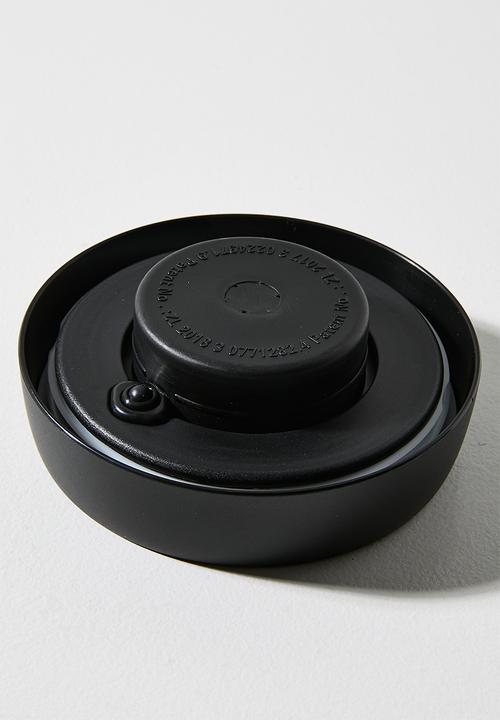 Excellent Houseware - Boro glass storage jar - Black