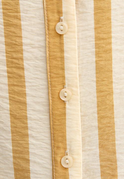 New Look - K jim wide stripe shirt - yellow