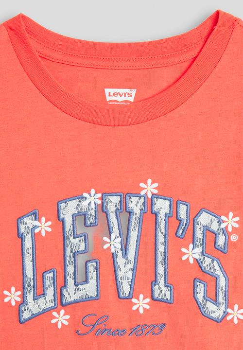 Levi’s® - Lvg Levis Chambray Applique To - Hot Coral