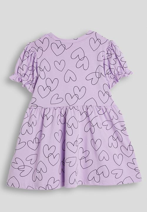 Pop Candy - Heart pattern skater dress - light purple