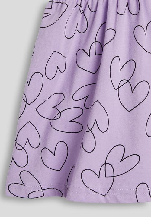 Pop Candy - Heart pattern skater dress - light purple