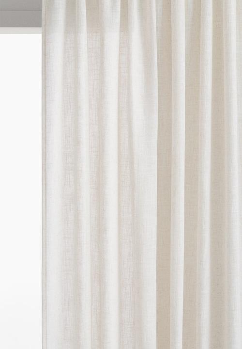 H&M - 2 Pack slub-weave curtains - natural white