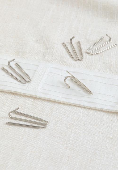 H&M - 2 Pack slub-weave curtains - natural white