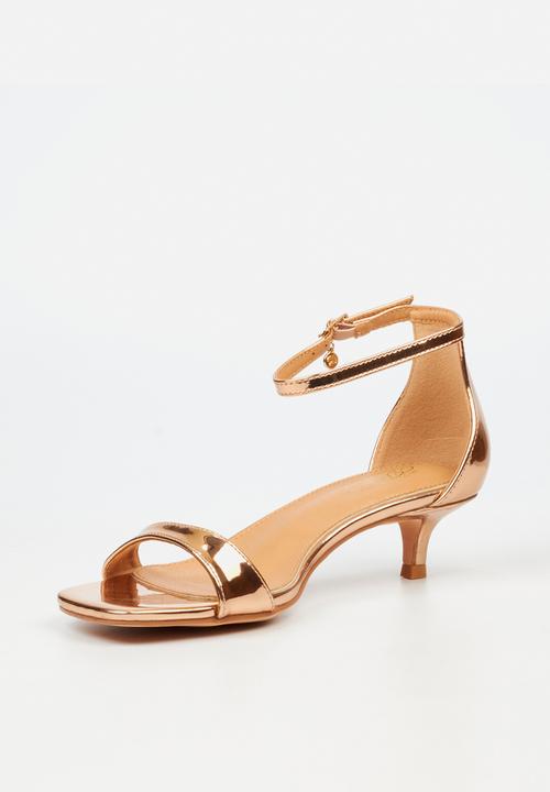 Miss Black - Haze 2 open toe ankle strap - rose gold