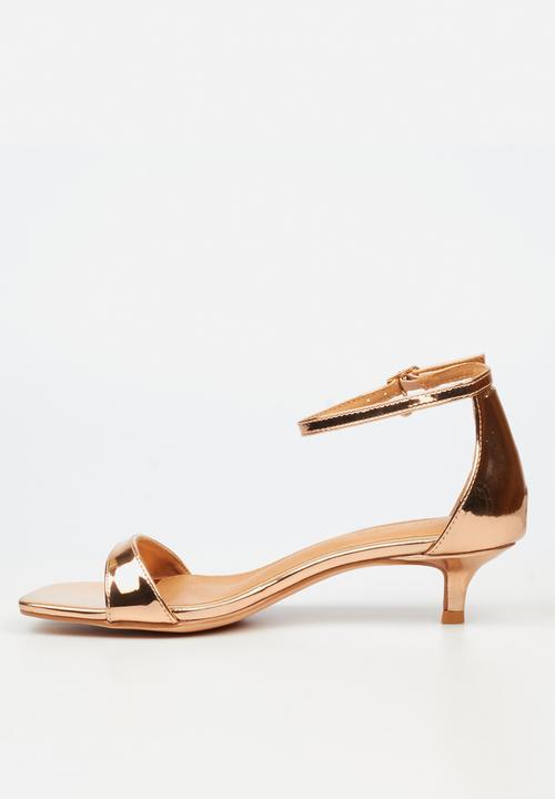 Miss Black - Haze 2 open toe ankle strap - rose gold
