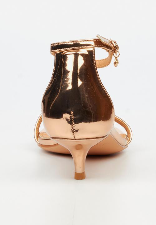 Miss Black - Haze 2 open toe ankle strap - rose gold