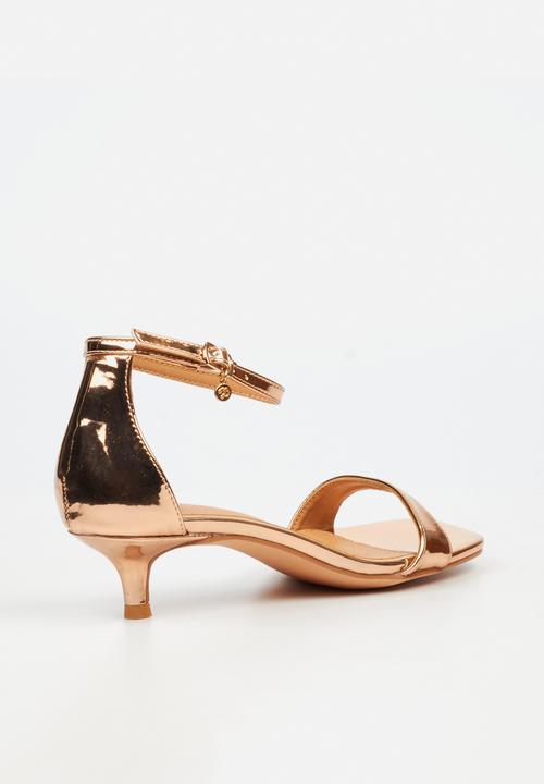 Miss Black - Haze 2 open toe ankle strap - rose gold