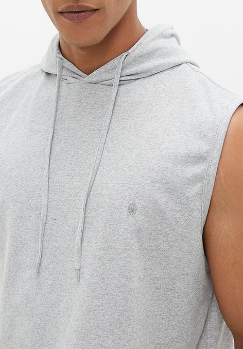 French Connection - Sleeveless hood - light grey marl 