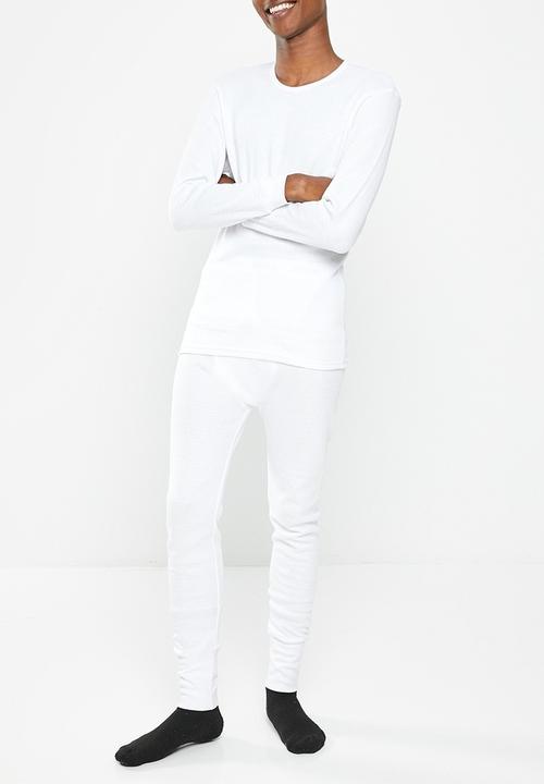 Jockey - 1 Pack Elmar thermal long sleev undershirt - white 