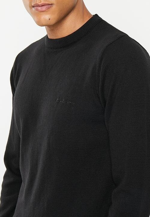 Ben Sherman - Crew neck knit - black