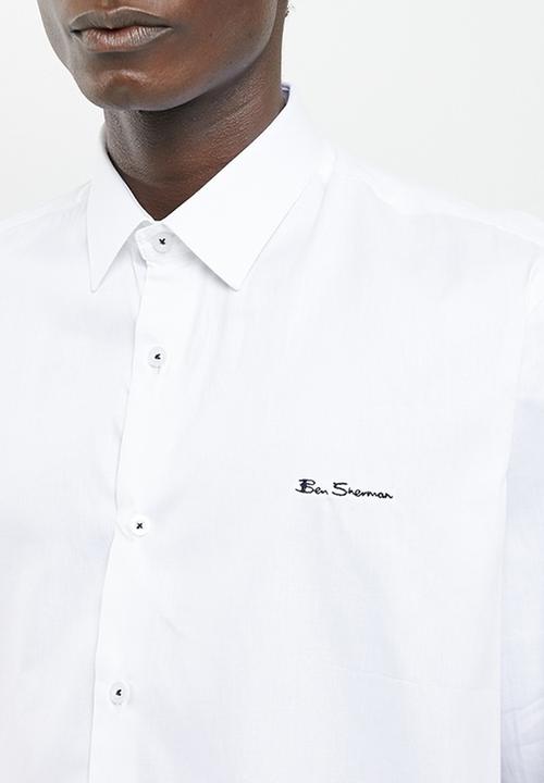 Ben Sherman - SLIM BEN SHIRT - WHITE