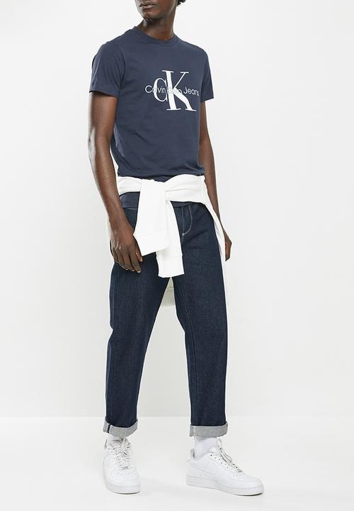 Calvin Klein - Core monogram slim tee - navy