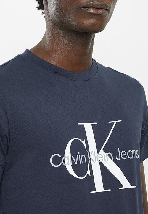 Calvin Klein - Core monogram slim tee - navy
