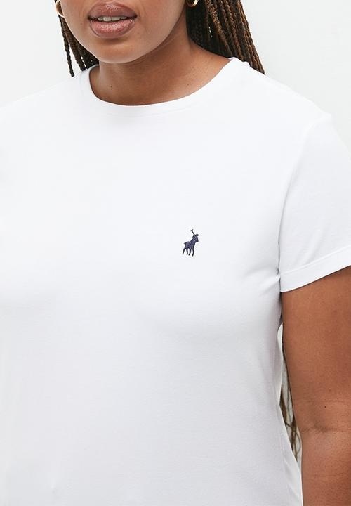 POLO - Plus allie pony stretch tee - white