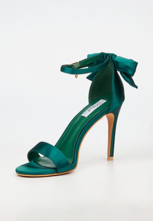 Miss Black - Jazz 43 open toe ankle strap - green