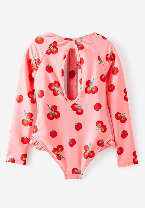 Cotton On - Lydia Low One Piece - Sunkissed/Tomato