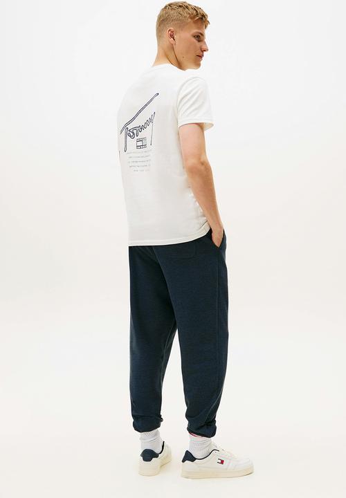 Tommy Hilfiger - Tjm Reg Sign Backprint Ss T Ext - Ecru