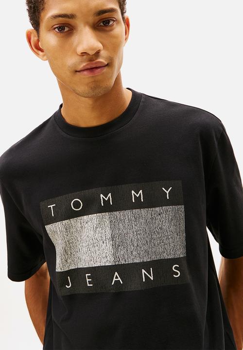 Tommy Hilfiger - Tjm 90S Distressed Flag Tee - Black