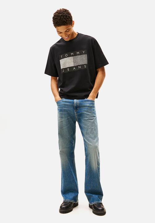 Tommy Hilfiger - Tjm 90S Distressed Flag Tee - Black