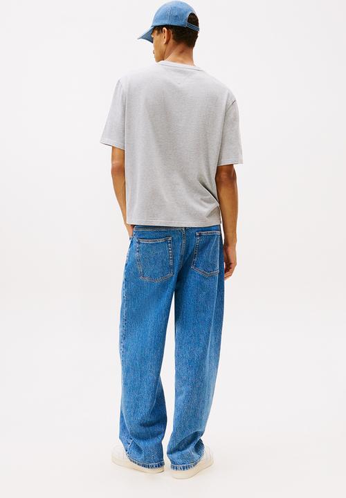 Tommy Hilfiger - Tjm 90S Distressed Flag Tee - Mid Grey Heather