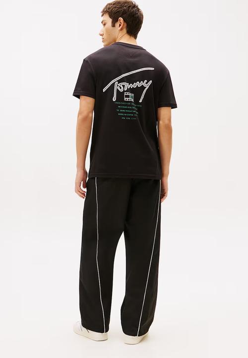 Tommy Hilfiger - Tjm Reg Sign Backprint Short Sleeve T-shirt Ext - Black