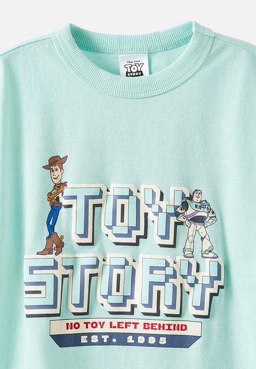 Cotton On - License Drop Shoulder Ss Tee - Lcn Dis Aqua Marine/ Toy Story