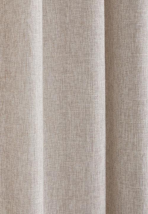 H&M - 2 Pack slub-weave curtains - dusty mole