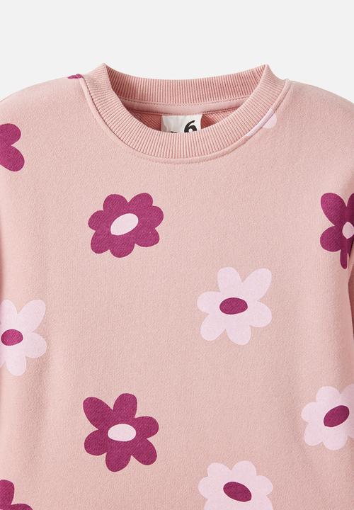 Cotton On - Sally Long Sleeve Dress - Zephyr/Tea Party Pink Floral