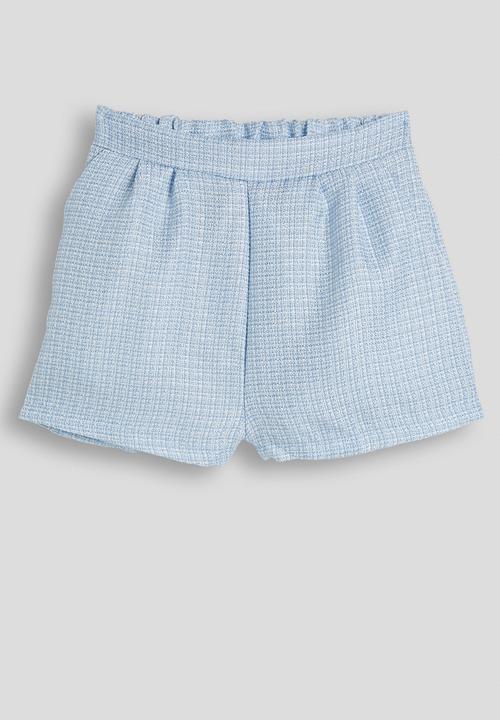 Pop Candy - Tweed waistcoat and shorts - light blue